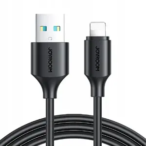USB-A to Lightning cable Joyroom 1 m — black, data and charging cable