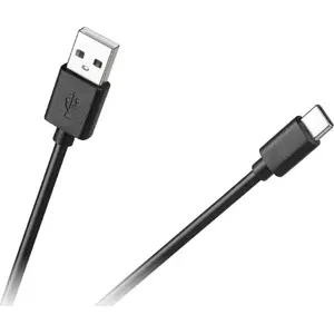 USB-A uz USB-C kabelis Cabletech KPO4019-1 1 m Melns — datu un uzlādes kabelis