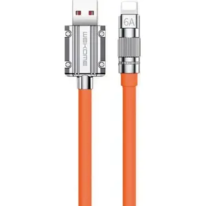 USB-A uz Lightning kabelis WEKOME WK-WDC-186 1 m oranžs