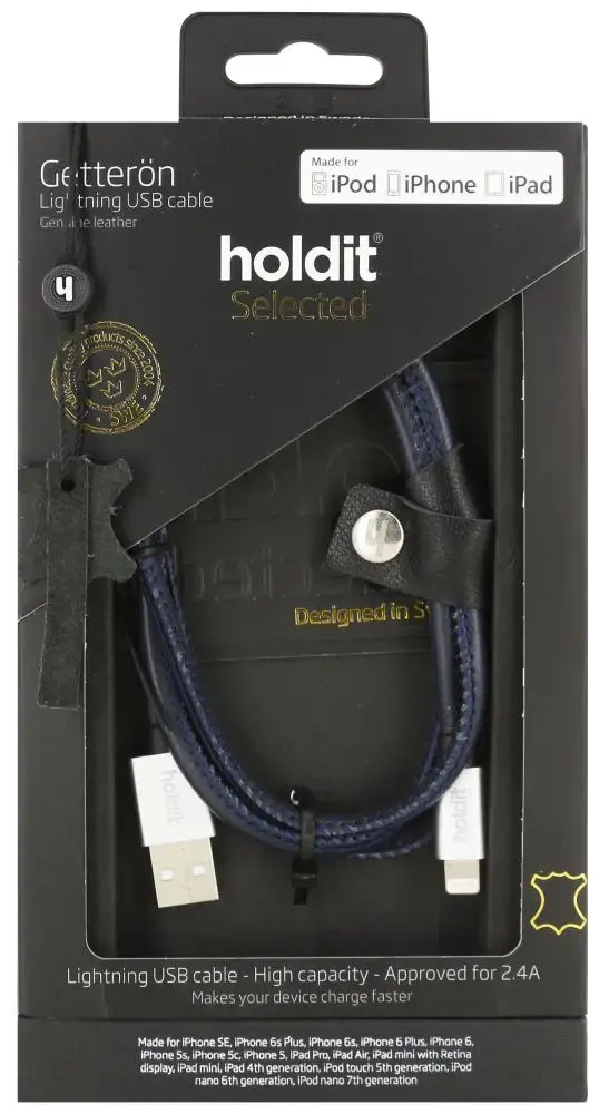 Holdit PROOVE 612663 кабель Lightning — USB A 1 м Photo 2