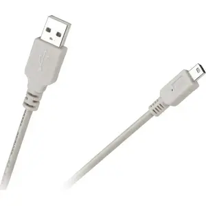 USB-A uz miniUSB kabelis Cabletech KPO3889-1 1 m, pelēks