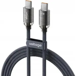 USB-C to USB-C cable voltage VEKC100CC200BK — 2 m, black