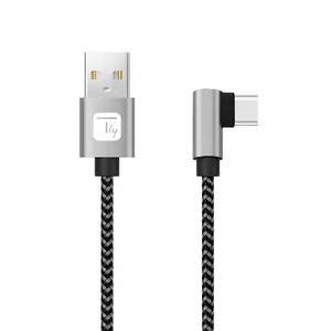 Кабель USB 2.0 TECHLY ICOC MU2AC9-005-AL — USB A на USB C, 0,5 м, черно‑серый