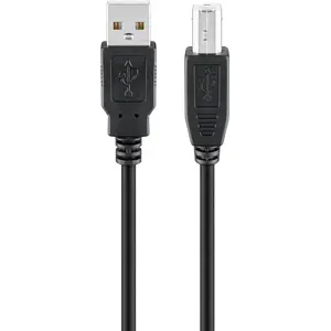 Кабель USB 2.0 Hi‑Speed DELOCK 1,8 м — USB A на USB B, чёрный