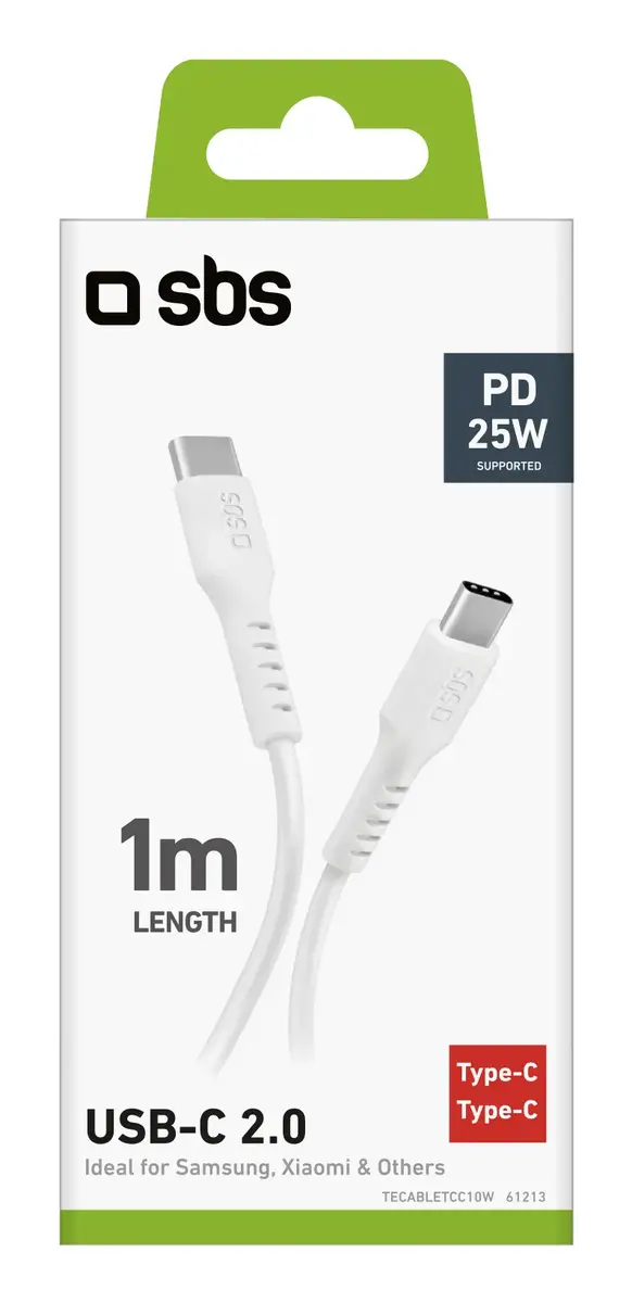 USB C cable SBS Mobile TECABLETCC10W Photo 2
