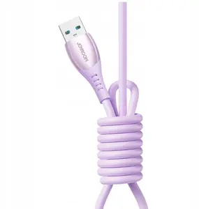 USB-A to USB-C cable Joyroom S-A59 Vibrant Series 3A 1.2 m — purple