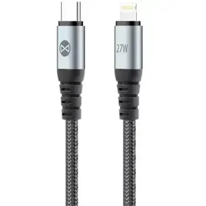 Cable USB-C to Lightning forever Braix 1.0 m, 27W, black