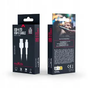 USB-A to USB-C cable Techonic MXUC-13 1.0 m 3A white