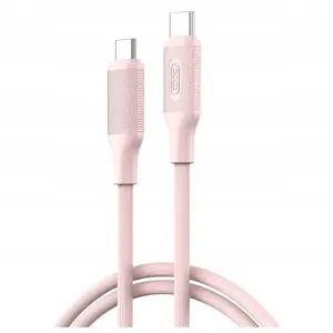 USB Type-C kabelis XO NB-Q265B, 2x USB-C, 60W, 1 m, ātrā uzlāde, izturīgs