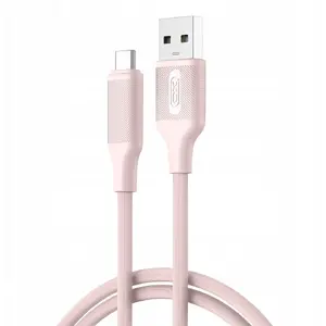 USB to USB-C Cable XO NB265 1.0 m 3A — pink