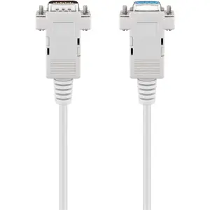 Serial cable GEMBIRD 50224 — DB-9 to DB-9, grey, 2 m