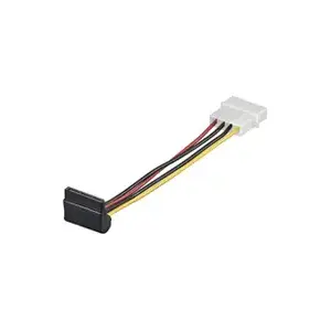 Power adapter cable GOOBAY CAK SATA 4P to S-ATA right-angle, 0.13 m, multicolour
