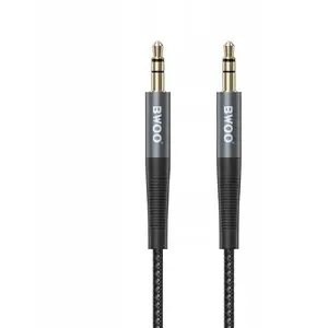 AUX cable C2G BO-AUX064 — 3.5 mm to 3.5 mm, nylon braided sheath, aluminum housing, black
