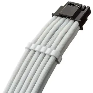 CableMod PCIe 12VHPWR StealthSense ModMesh Sleeved Cable for Corsair Type 5 RMx SHIFT 16-pin to 90° 16-pin, 65 cm, white