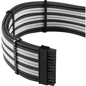 CableMod PRO ModMesh 12VHPWR cable extension kit by CableMod — black/white, PCIe 12VHPWR 16‑pin extension set