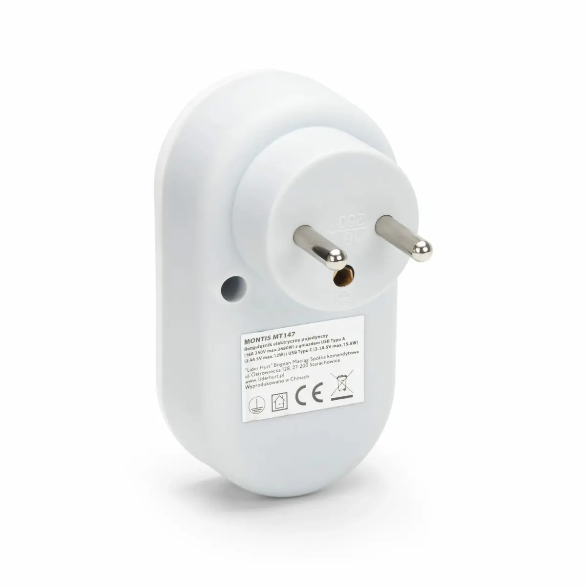 MONTIS MT147 barošanas adapteris ar USB‑A un USB‑C Photo 2
