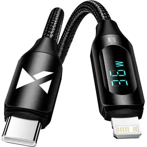 Lightning uz USB A kabelis Wozinsky 1 m — 1,0 m garums, melns