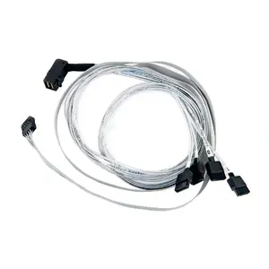 Kabelis ADAPTEC I-RA-HDMSAS-4SATA-SB 0.8 m — SFF-8643 uz SFF-8448, 6 Gbit/s, pelēks