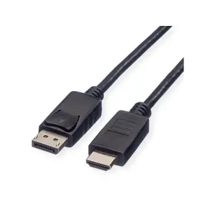 Video cable adapter DIGITUS 11.45.5780 — DisplayPort to HDMI, 1 m, recycled material, black