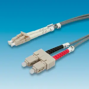 Fibre Optic Jumper Cable MOXA 50/125µm LC to SC, grey, 0.5 m