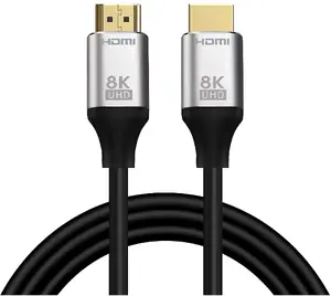 RoGer UHD8K2BK HDMI 2.1 cable 48 Gbps, supports 8K@60Hz and HDR — 2 m