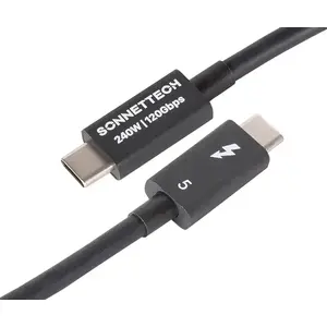 Thunderbolt cable Sonnet TCB-TB5-08M, male-to-male, 0.8 m, 80 Gbit/s, black