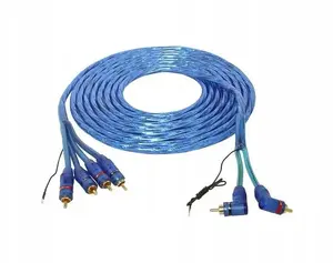 Audio cable LTC 4 RCA to 2 RCA angled connectors LXZ403
