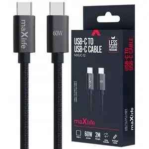 USB-C to USB-C Cable Techonic MXUC-12 2.0 m 60W Black