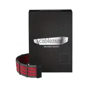 CableMod cable set ZUAD-934, black and red - modular PC power supply cables