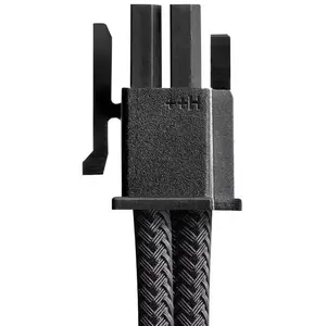 CableMod ModMesh 12V-2x6 PCIe Cable for Corsair Type 5 RMx Shift PSUs, 90° Connector, Carbon, 65 cm