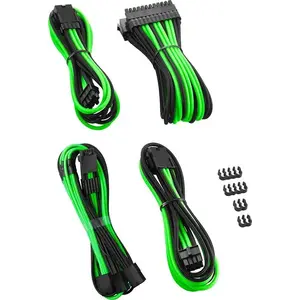 CableMod CableMod PRO ModMesh 12VHPWR Cable Extension Kit black/light green, 3‑pin 16‑pin set