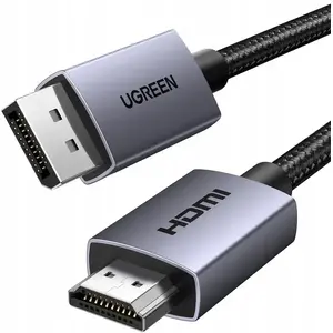 UGREEN DisplayPort uz HDMI kabelis DP123 1,5 m — 4K@30Hz