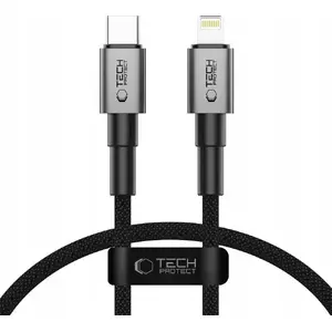 Cable Tech-Protect UltraBoost DNA Lightning to USB-C PD 27W 3A 25 cm Iron Grey