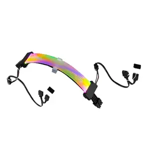 Internal power cable Gelid CA-RGB-16P-01 — PCI‑E (6+2 pin) to PCI‑E (6+2 pin), 0.3 m