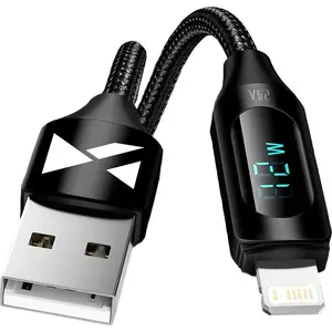 Vads Wozinsky Lightning uz USB-A 1 m, melns