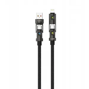 Cable Tiross MORRE KABEL RGB 4-in-1 with USB-C and USB-A, model M111