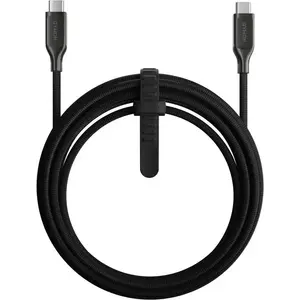 USB-C to USB-C Cable Nomad Kevlar 3.0 m — nylon-braided, carbide finish