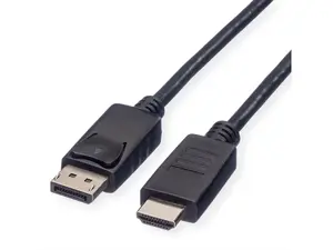 Видео кабель‑адаптер DIGITUS 11.45.5782 DisplayPort → HDMI, 3 м, из переработанного материала, чёрный