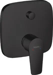 Смеситель для ванной hansgrohe 71474670, однорычажный, чёрный, макс. давление 10 бар