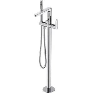 Ваннный напольный смеситель CERSANIT Inverto S951-287 хром — напольный смеситель для ванны