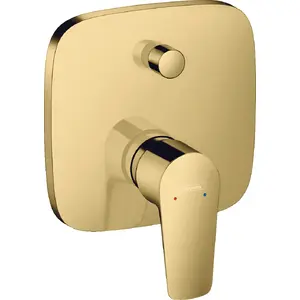 Смеситель для ванной hansgrohe 71474990, однорычажный, золотое покрытие, макс. 10 бар
