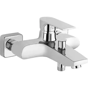 Ваннный смеситель FERRO Algeo Square настенный хром BAQ1