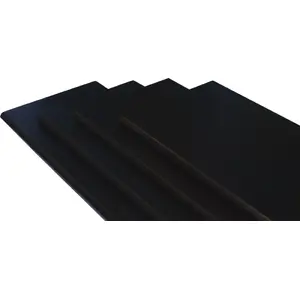Полка Usorteret M-design 40×20×1,5 см, МДФ, чёрная, закруглённые углы, нагрузка 15 кг
