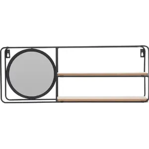 Sienas plaukts ar spoguli 50×20×10 cm H&S Decoration