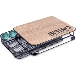 Органайзер для кофейных капсул Vilde металлический BISTRO 30,5×24×6,5 см черный
