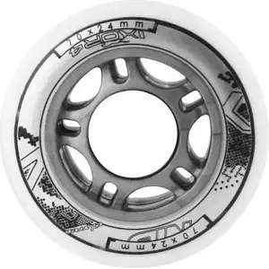Riteņi nils extreme PU 70×24 mm 82A baltas komplekts 4 gab. (MPN 16-30-008)