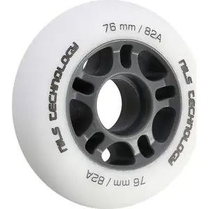 Inline Skate Wheels Nils Extreme PU 76x24 mm 82A white matte (set of 4)