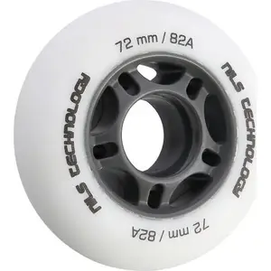 Inline skate wheels Nils Extreme PU 72x24 82A white matte (4 pcs)