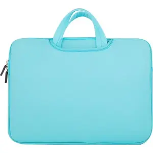 Laptop bag Hurtel Uniwersalne 15.6" light blue — sleeve and organizer for laptop and tablet