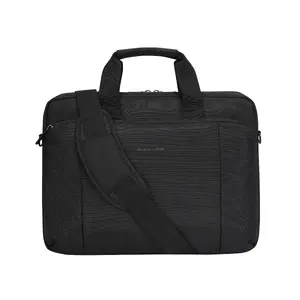 Briefcase d bramante Santa Monica 14" — Polyester, notebook compartment, Black